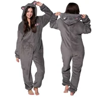 Piżamy damskie - PIŻAMA ONESIE Kigurumi Kombinezon Przebranie Kostium KOT SZARA [ONESIE12] - miniaturka - grafika 1