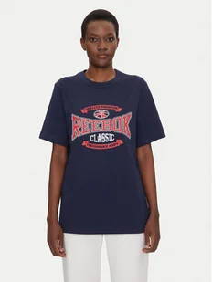 Reebok T-Shirt 100220202 Granatowy Relaxed Fit - Koszulki męskie - miniaturka - grafika 1