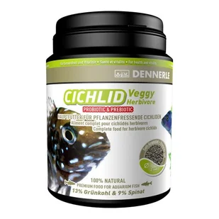 DENNERLE Pokarm podstawowy dla pielęgnic roślinożernych Cichlid Veggy, 1000 ml (7517) - Pokarm dla ryb - miniaturka - grafika 1