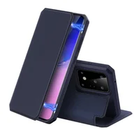 Etui i futerały do telefonów - Etui książkowe "Dux Ducis" do Samsung Galaxy S20 ULTRA (G988B) etui na telefon z funkcją podstawki, miejsce na karty, niebieskie - miniaturka - grafika 1