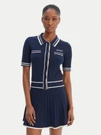 Swetry damskie - Guess Sweter V6RR02 Z4652 Granatowy Regular Fit - miniaturka - grafika 1