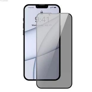 Baseus Baseus 2x szkło hartowane 0,3 mm Anti Spy z ramką na cały ekran iPhone 13 Pro Max (SGQP010801) (case friendly) - Szkła hartowane na telefon - miniaturka - grafika 1