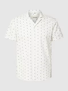 Koszule męskie - Koszula casualowa z nadrukiem z motywem na całej powierzchni model ‘MINI PALM’ - grafika 1