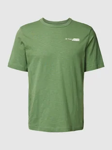 T-shirt z nadrukiem z logo - Koszulki męskie - miniaturka - grafika 1