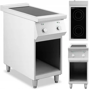 Royal Catering Kuchenka indukcyjna 8500 W 2 palniki 260°C miejsce do przechowywania RCIC-8500 - Piece, kotły  i płyty grzejne gastronomiczne - miniaturka - grafika 1