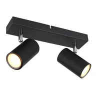 Lampy sufitowe - Globo Robby 57911-2B listwa plafon lampa sufitowa spot 2x35W GU10 czarny - miniaturka - grafika 1