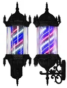 Meble fryzjerskie - Barber pole słupek plafon barberski barber z lampą - miniaturka - grafika 1