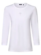 Koszulki i topy damskie - JOOP! Damska koszulka z długim rękawem Kobiety Bawełna biały jednolity, 34 - miniaturka - grafika 1