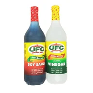 Majonezy i dressingi - Zestaw sos sojowy + ocet UFC Vinegar and Soy Sauce NutriAsia 2x1l - miniaturka - grafika 1