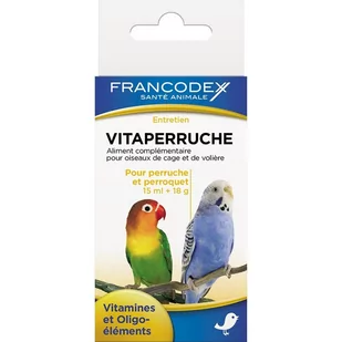 Francodex Witaminy Dla Papug 150 ml + 18 g DARMOWA DOSTAWA OD 95 ZŁ! - Witaminy i odżywki dla ptaków - miniaturka - grafika 1