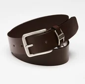 Paski - Big Star HH674110 skórzany pasek unisex brązowy 4 cm - miniaturka - grafika 1