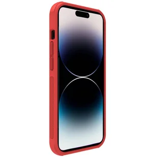 Nillkin Super Frosted Shield Pro etui iPhone 14 Pro Max pokrowiec na tył plecki czerwony - Etui i futerały do telefonów - miniaturka - grafika 4