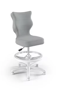 Krzesło Entelo Petit Biały Velvet 03 rozmiar 4 WK+P - Krzesła obrotowe dla dzieci - miniaturka - grafika 1
