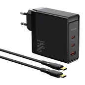 Ładowarki do telefonów - Ładowarka sieciowa GaN 140W Mcdodo CH-2913 2x USB-C, USB-A (czarna) - miniaturka - grafika 1