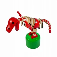 Figurki dla dzieci - Dinozaur Drewniany Wyginany Na Podstawce - miniaturka - grafika 1
