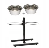 Miski dla psów - Barry King BARRY KING STOJAK REGULOWANY Z MISKAMI 4,7 L MALOWANY ZH_04015 - miniaturka - grafika 1