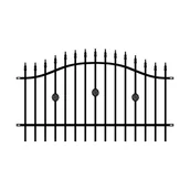 Ogrodzenia - Przęsło ogrodzeniowe Marysia czarne, 100-120x200 cm - miniaturka - grafika 1