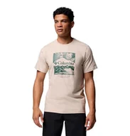 Koszulki męskie - Columbia Męska koszulka CSC z logo sezonowym, koszulka z krótkim rękawem, ciemny kamień, krajobraz wodny, L - miniaturka - grafika 1