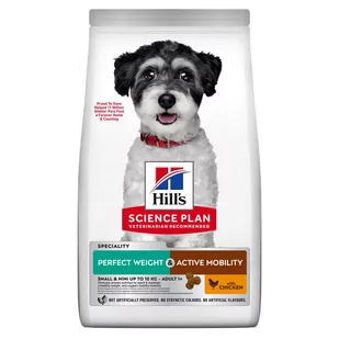 Hill's Science Plan Adult Perfect Weight & Active Mobility Small & Mini, kurczak - 1,5 kg - Sucha karma dla psów - miniaturka - grafika 1