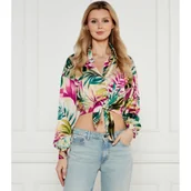 Koszule damskie - GUESS Koszula | Cropped Fit - miniaturka - grafika 1