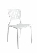 Krzesła - D2 Bush Krzesło inspirowane Viento Chair 42x41 cm, białe 23796  - miniaturka - grafika 1