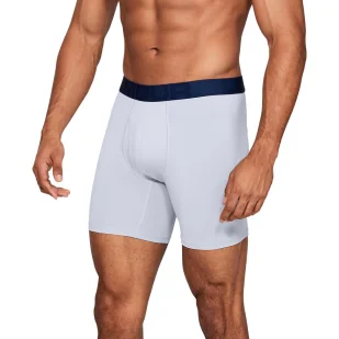 Bokserki męskie Under Armour Tech Mesh 6in 2 Pack - Bielizna sportowa męska - miniaturka - grafika 1