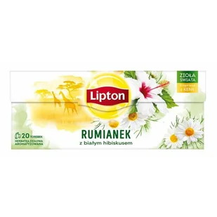Lipton Herbata RUMIANEK Z BIAŁYM HIBISKUSEM 20t ziołowa - Herbata - miniaturka - grafika 2