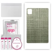 Akcesoria do tabletów i e-booków - folia naklejka skórka strukturalna na TYŁ do Apple iPad Pro 13 5 gen. 2024 - Tkanina Lniana - apgo SKINS - miniaturka - grafika 1