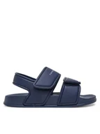 Buty dla chłopców - Tommy Hilfiger Sandały T1X2-33913-1172 S Granatowy - miniaturka - grafika 1