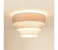Lampy sufitowe - Brilagi - Plafon ALASKA LUNETA 1xE27/15W/230V śr. 45 cm szary/kremowy - miniaturka - grafika 1