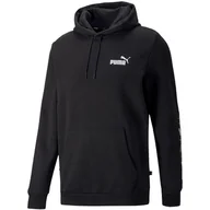 Bluzy sportowe męskie - Męska Bluza Z Kapturem ESS+ Tape - miniaturka - grafika 1