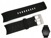 Akcesoria do zegarków - Pasek DIESEL DZ1437 czarny gumowy oryginał - miniaturka - grafika 1