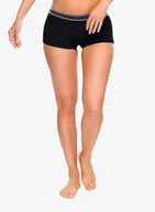 Majtki damskie - Bokserki damskie Brubeck Active Wool Boxer Shorts - black - miniaturka - grafika 1