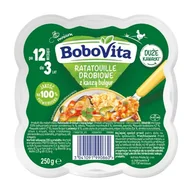 Dania dla dzieci - BoboVita Ratatouille drobiowe z kaszą bulgur po 12 miesiącu, 250 g -> Wysyłka 3,99 - odbiór w Żabce - miniaturka - grafika 1