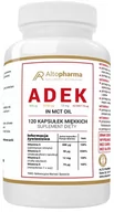 Witaminy i minerały - Suplement diety, AltoPharma, ADEK Forte A,D3,E,K2 MK-7 in MCT, 120 kapsułek miękkich - miniaturka - grafika 1