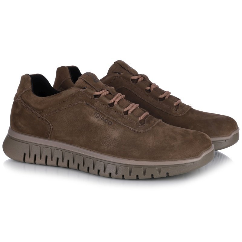Półbuty męskie Igi&Co 8618833 NABUK GUM/FANGO CHIA R.42