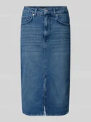 Spódnice - Spódnica jeansowa z 5 kieszeniami - miniaturka - grafika 1