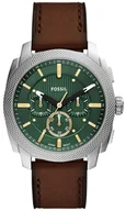 Zegarki męskie - Zegarek Fossil FS6100 Machine Brown Leather Strap 44mm - miniaturka - grafika 1