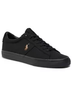 Półbuty męskie - Polo Ralph Lauren Tenisówki Sayer 816764497002 Czarny - miniaturka - grafika 1