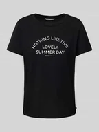 Koszulki i topy damskie - T-shirt o kroju regular fit z czystej bawełny - miniaturka - grafika 1