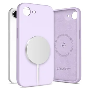 Etui TECH-PROTECT Liquid Silicone MagSafe do Apple iPhone 16E Lawendowy - Etui i futerały do telefonów - miniaturka - grafika 1