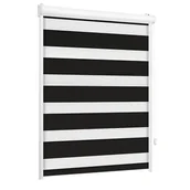 Rolety - Roleta w kasecie dzień noc Classic czarna 61.5 x 150 cm prawa - miniaturka - grafika 1