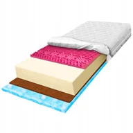 Materace - H2 Materac 90x200 masujący z miękką pianką MARSHMALO 7 stref kokos HR H2 19 - miniaturka - grafika 1