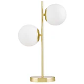 Lampy stojące - NOWOCZESNA LAMPA BIURKOWA KLASYCZNE ZŁOTO TESO W2 - miniaturka - grafika 1