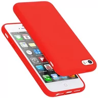 Etui i futerały do telefonów - Pokrowiec Do Apple iPhone 5 / 5S / SE 2016 Etui w LIQUID CZERWONY TPU Silikon Case Cover Obudowa Ochronny Cadorabo - miniaturka - grafika 1