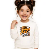Bluzy dla dziewczynek - BLUZA DZIECIĘCA 67 SIX SEVEN VIRAL DLA CHŁOPCA DZIEWCZYNKI 134-140 - miniaturka - grafika 1