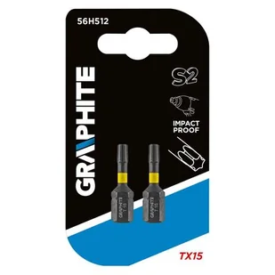 Topex Grupa sp. z o.o. S.K. Bity udarowe TX15x25mm 2szt. 56H512 - Narzędzia warsztatowe - miniaturka - grafika 1