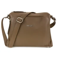 Torebki damskie - Torebka Skórzana Vezze Boria Taupe - miniaturka - grafika 1