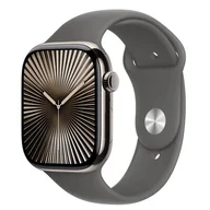 Smartwatch - Apple Watch 10 GPS + Cellular 46mm naturalny tytan pasek sportowy S/M Szary - miniaturka - grafika 1