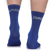 Skarpetki męskie - Skarpety rowerowe, kolarskie Todo Cycling Pro, W PIZ DU ZIMNO, niebieskie, sportowe, termoaktywne 43-46 - miniaturka - grafika 1